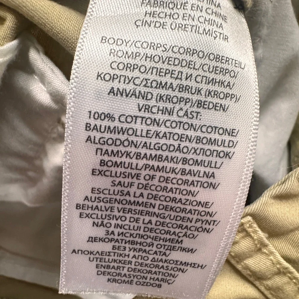 Polo Ralph Lauren Chino Pants Boys 16 Tan Khaki Straight Leg Cotton Twill 28x29
